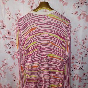 +Lafayette 148 ny xxl Bright on white cardigan.